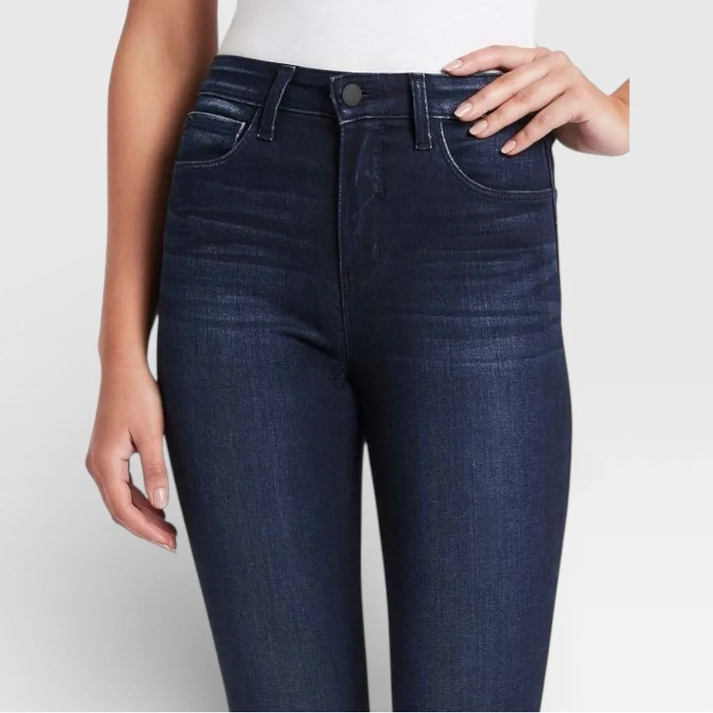 L’AGENCE MARGUERITE SKINNY HIGH RISE MARINO BLUE DENIM JEANS SZ 29 - Picture 5 of 10